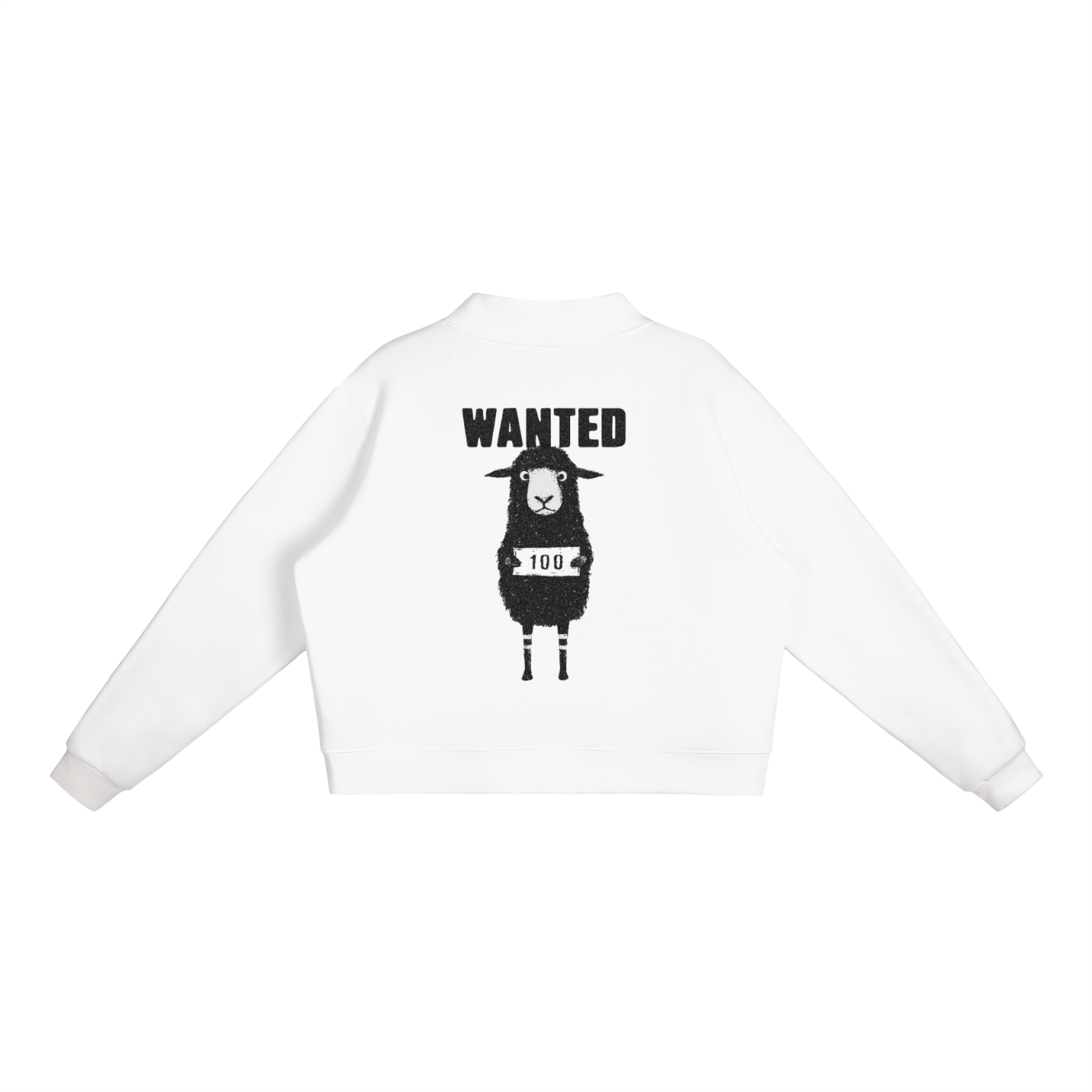 Essential Fleece Mock-Neck Crew Sweatshirt