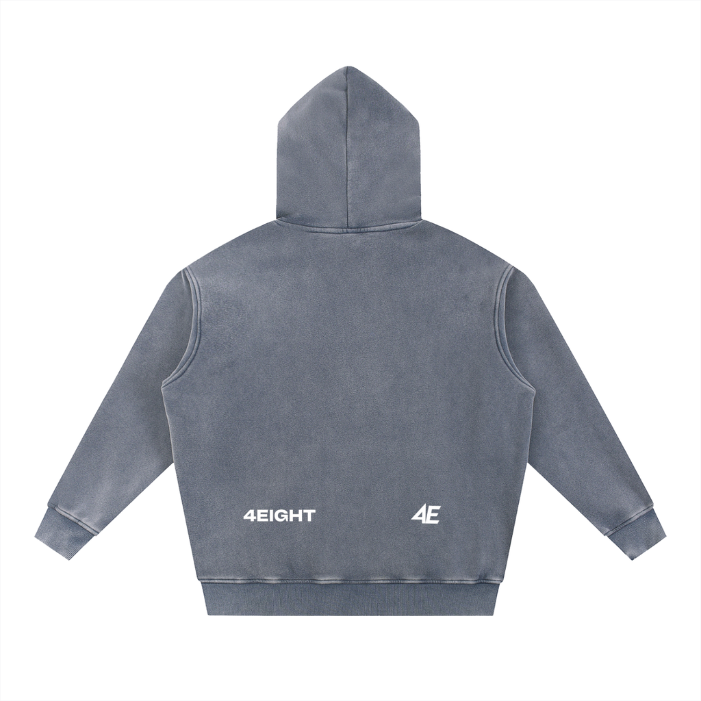 Snow Wash Fleece Oversize Hoodie