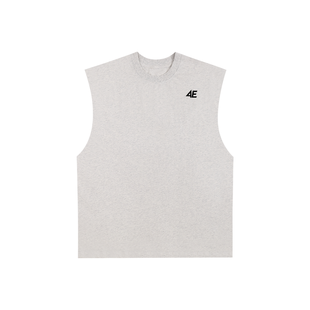 Raw Edge Cotton Tank Top