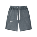 Unisex Mineral Wash Raw Edge Shorts