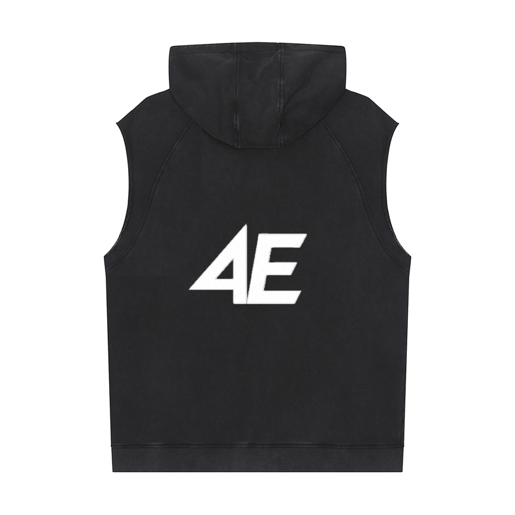 Snow Washed Sleeveless Hoodie