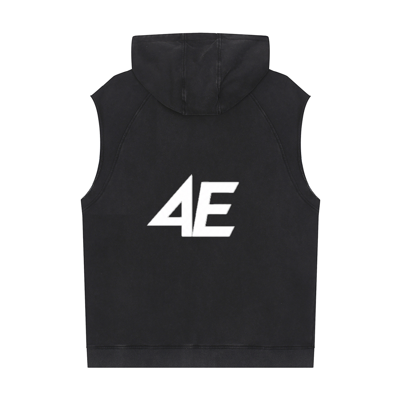 Snow Washed Sleeveless Hoodie