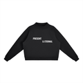 Essential Fleece Mock-Neck Crew Sweatshirt