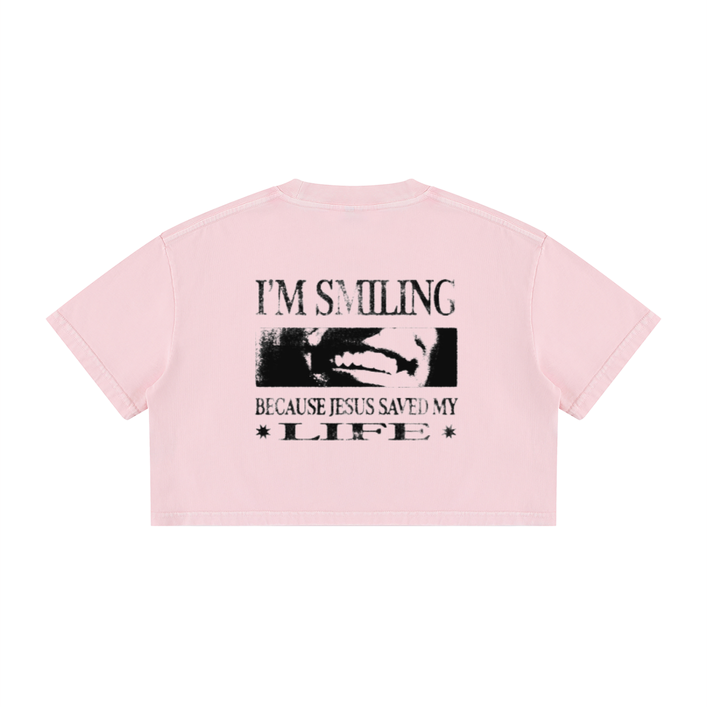 Women's Mineral Wash Cotton Crop T-Shirt