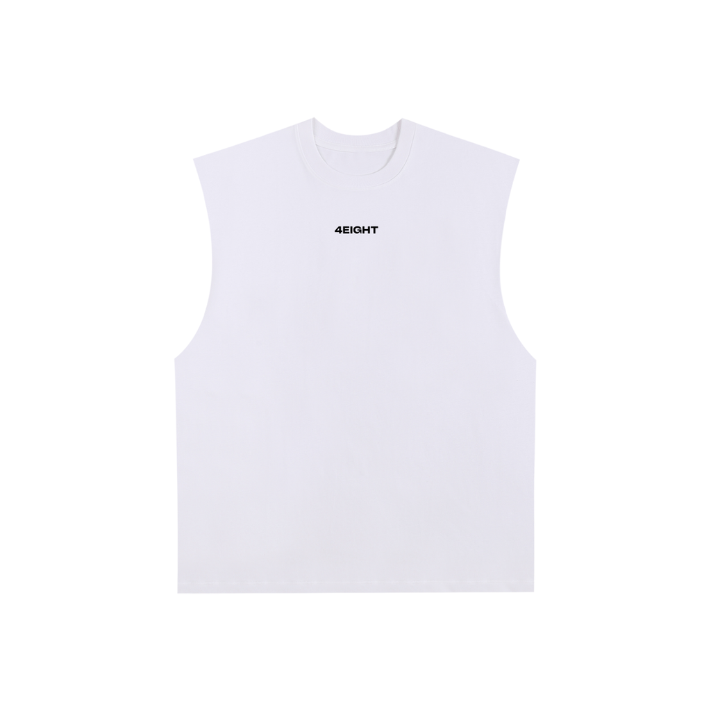 Raw Edge Cotton Tank Top
