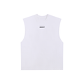 Raw Edge Cotton Tank Top