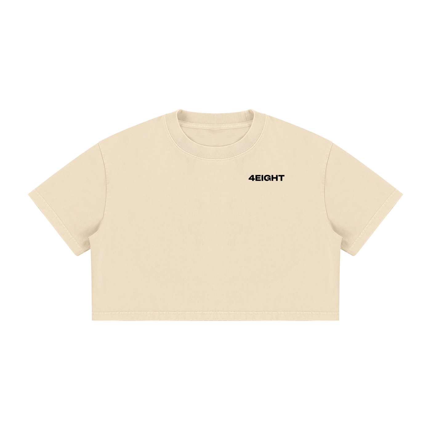 Women's Mineral Wash Cotton Crop T-Shirt
