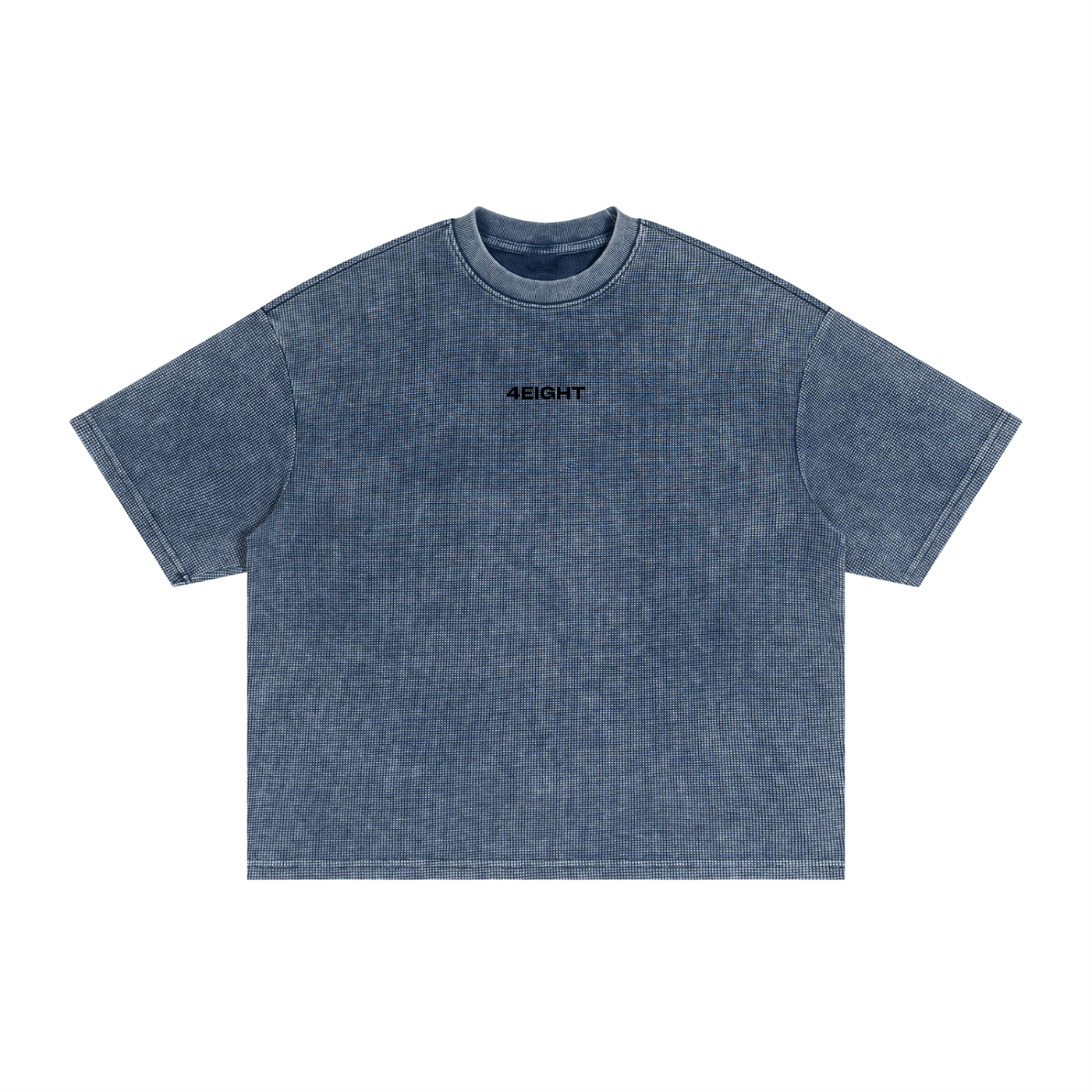 Textured Waffle Washed Boxy T-Shirt
