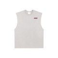 Raw Edge Cotton Tank Top