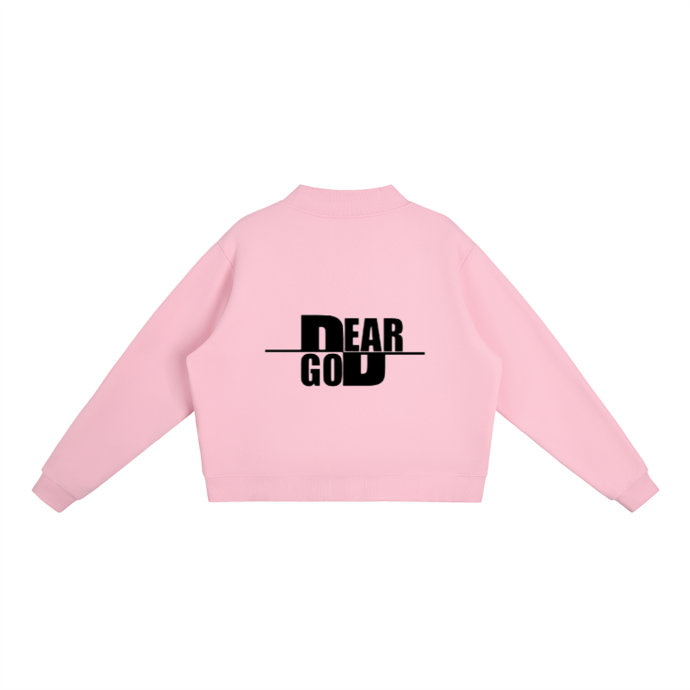 Essential Fleece Mock-Neck Crew Sweatshirt