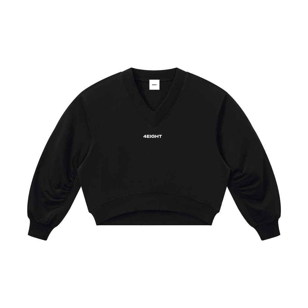 Women’s Crop V-Neck Sweatshirt