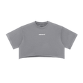 Snow Washed Raw Edge Crop Top