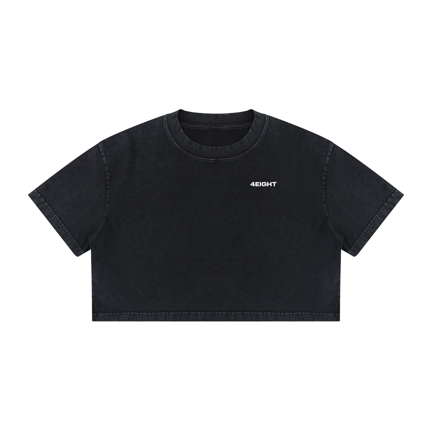 Women's Mineral Wash Cotton Crop T-Shirt