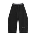 Plaid Waistband Barrel Sweatpants