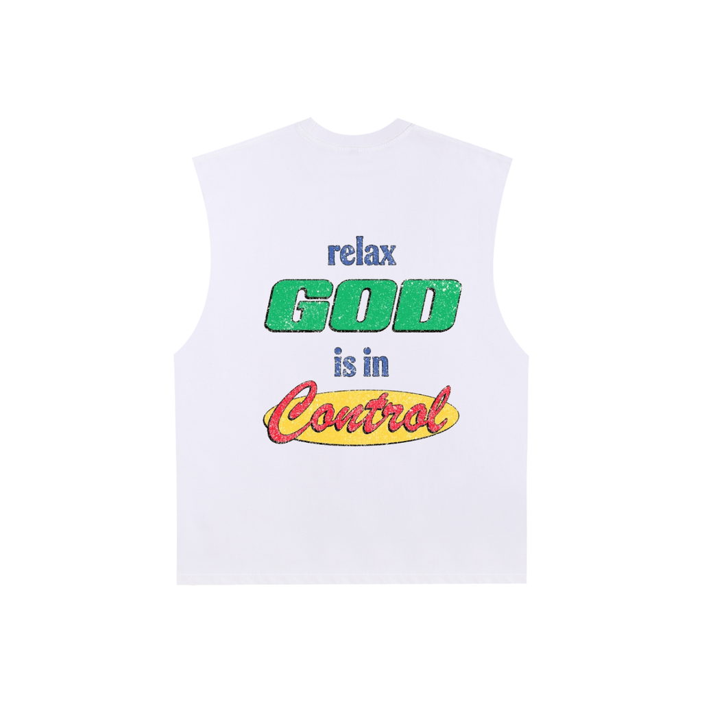 Raw Edge Cotton Tank Top
