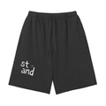 Snow Washed Raw Hem Shorts