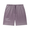 Unisex Vintage Wash Sunfade Waffle Raw Hem Shorts