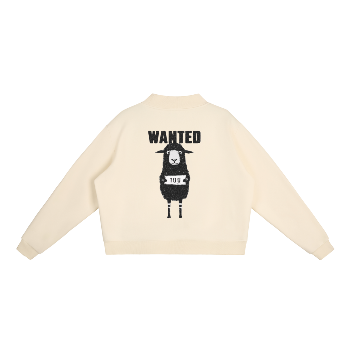 Essential Fleece Mock-Neck Crew Sweatshirt