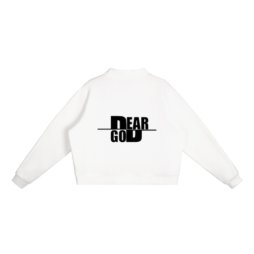 Essential Fleece Mock-Neck Crew Sweatshirt