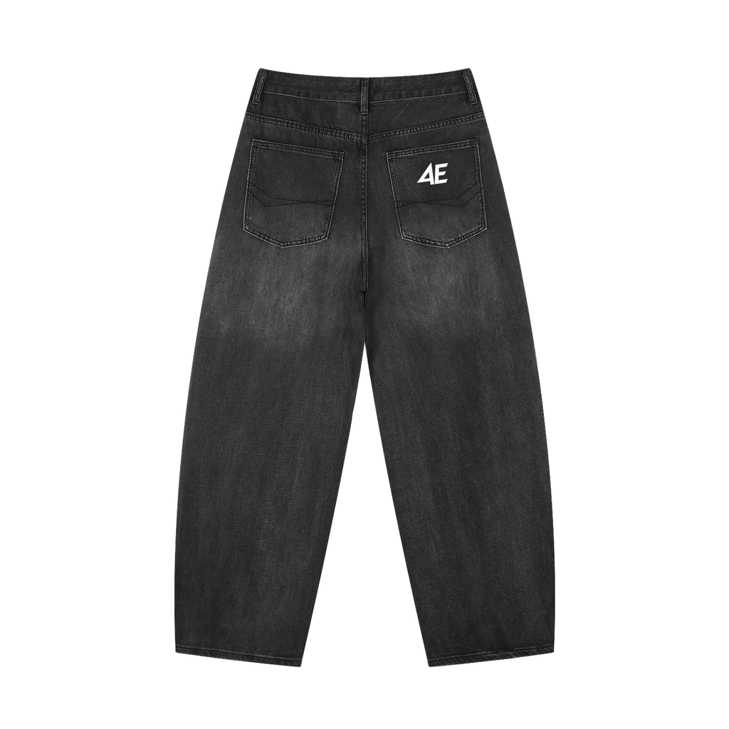 Men's Sunfade Vintage Wash Barrel Leg Jeans