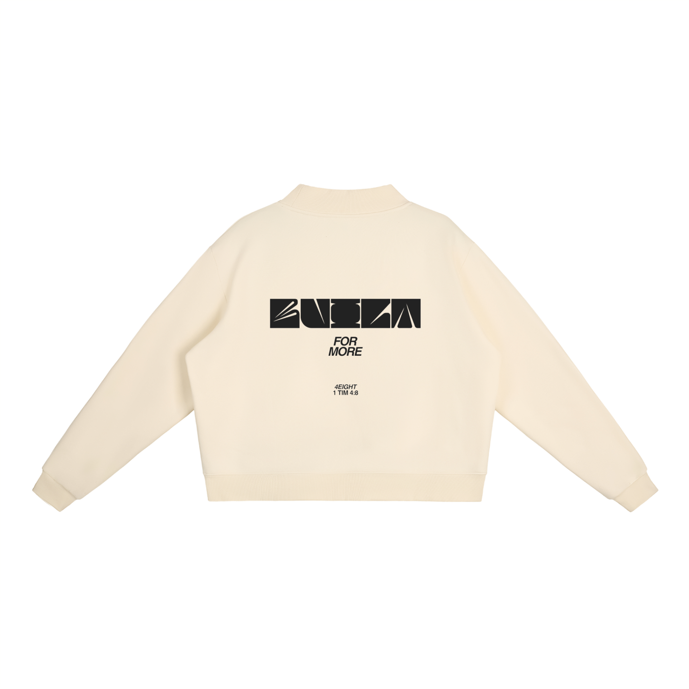 Essential Fleece Mock-Neck Crew Sweatshirt
