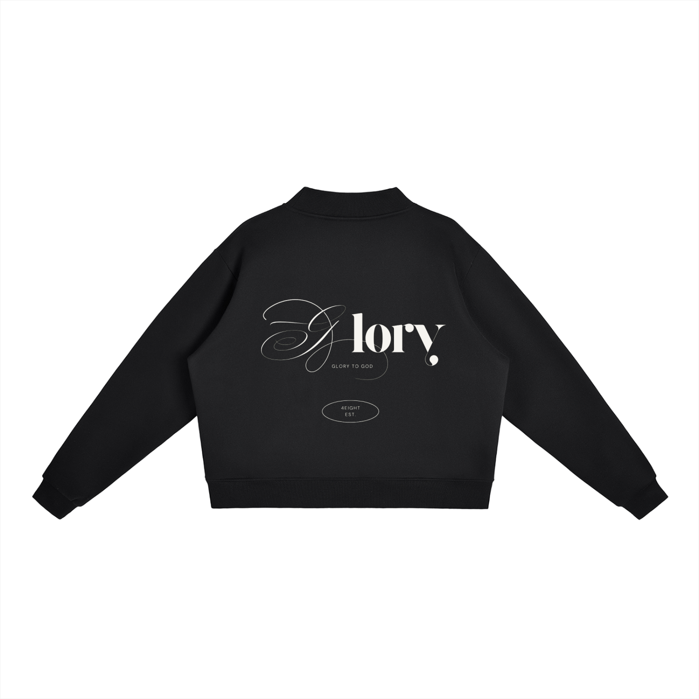 Essential Fleece Mock-Neck Crew Sweatshirt
